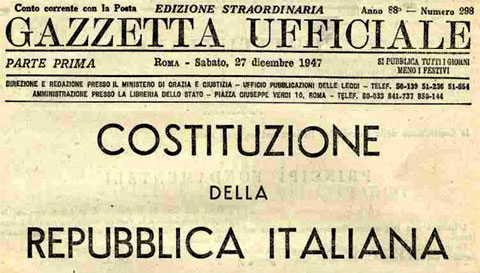 costituzione italiana